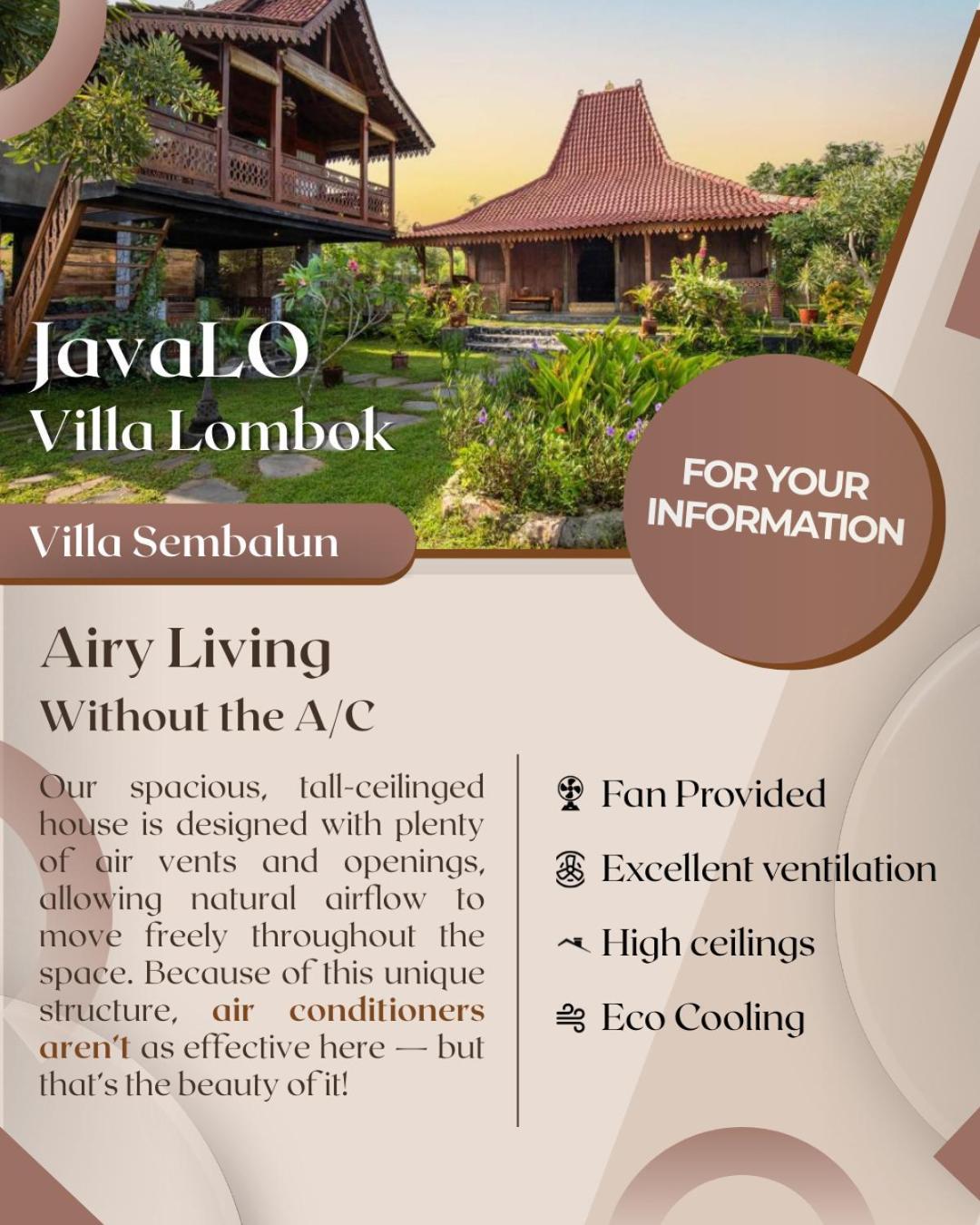 Javalo Lombok Privatunterkunft Sengkol